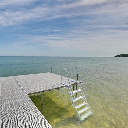 Waterfront Cheboygan Home With Fire Pit Exterior photo