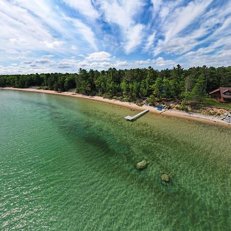 Waterfront Cheboygan Home With Fire Pit Exterior photo