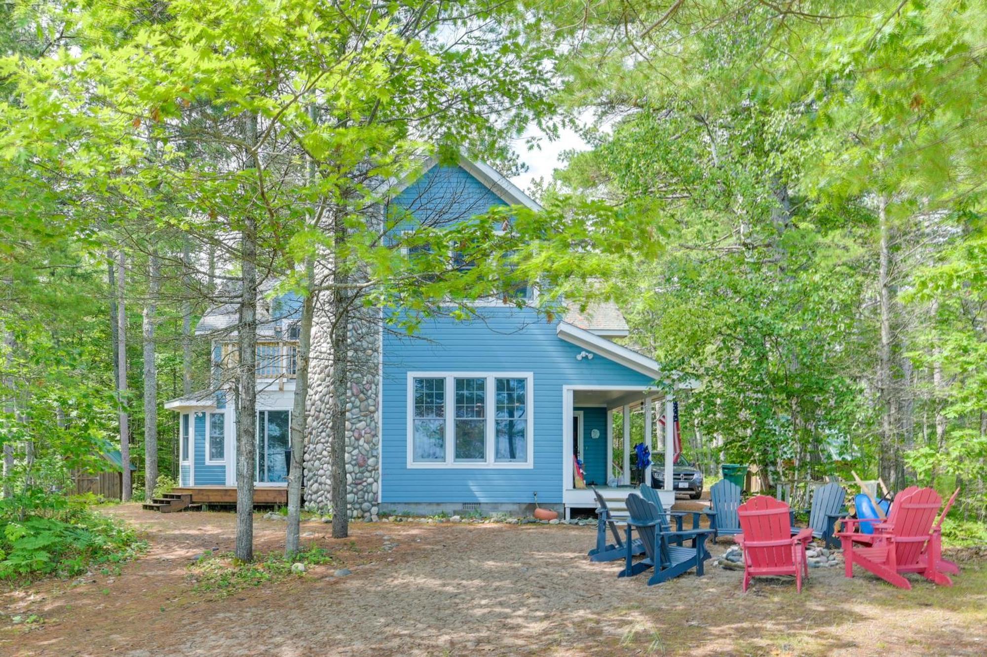 Waterfront Cheboygan Home With Fire Pit Exterior photo