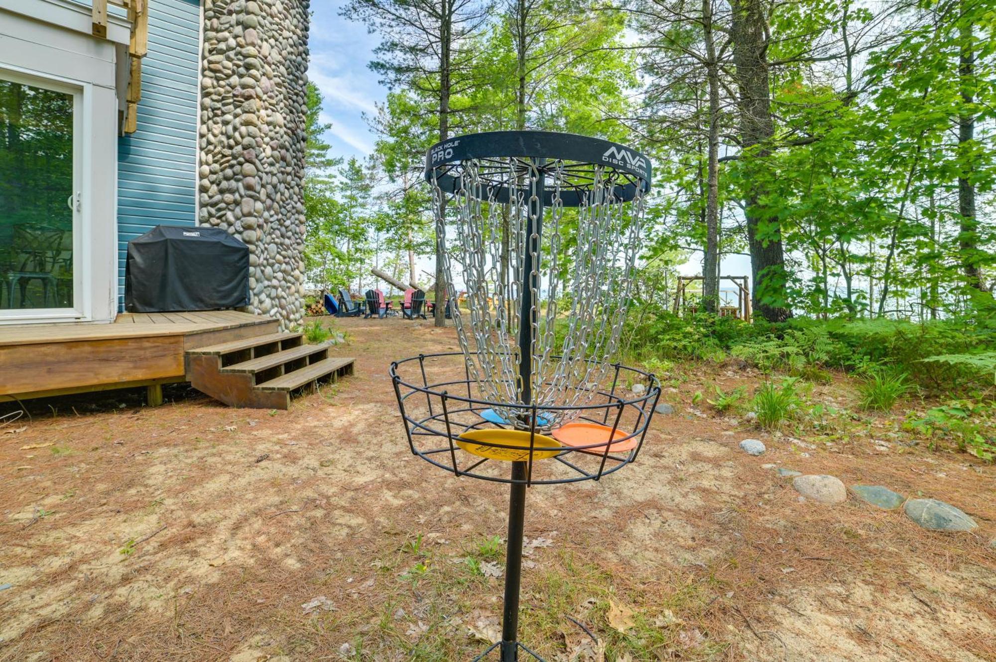 Waterfront Cheboygan Home With Fire Pit Exterior photo